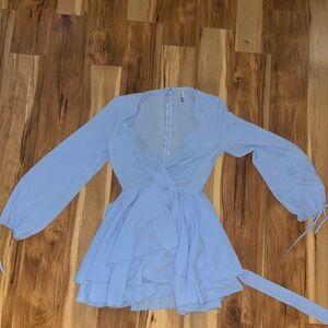 Fit and Flare Dress in Blue- Lucy in the Sky